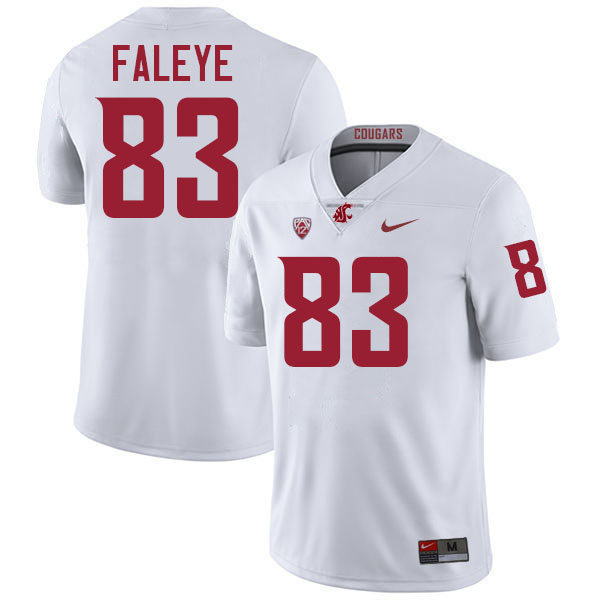Ademola Faleye WSU Cougars Jersey.Washington State Cougars #83 Ademola Faleye Jersey Youth-White